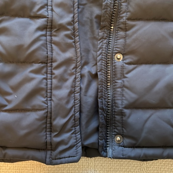 Abercrombie Kids Down Grey Coat Jacket w Hood sz M - Picture 7 of 14